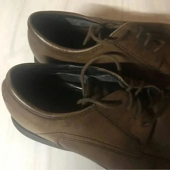 Rockport Brown Leather Men’s Dress Shoes Size 9.5 - Picture 12 of 15